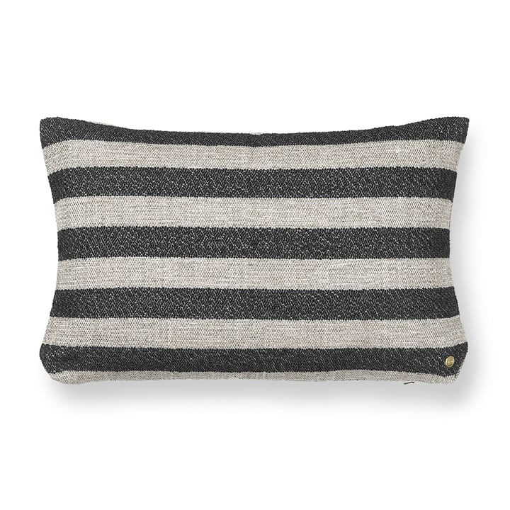 Clean cushion Louisiana 40x60 cm, Sand-black ferm LIVING