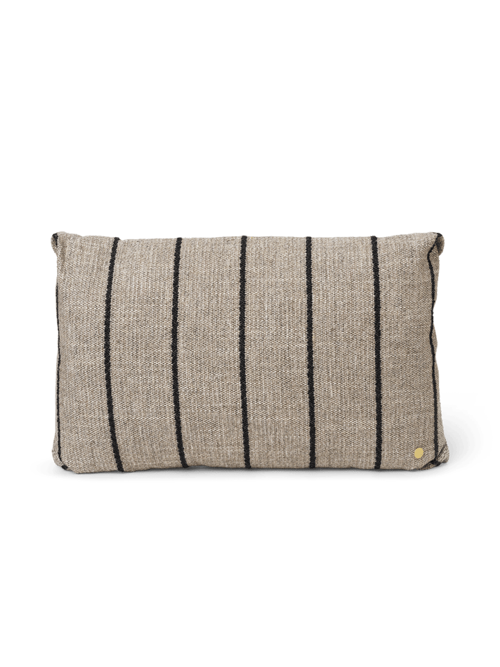 Clean pillow Pasadena 60x40 cm - Sand-black - Ferm LIVING