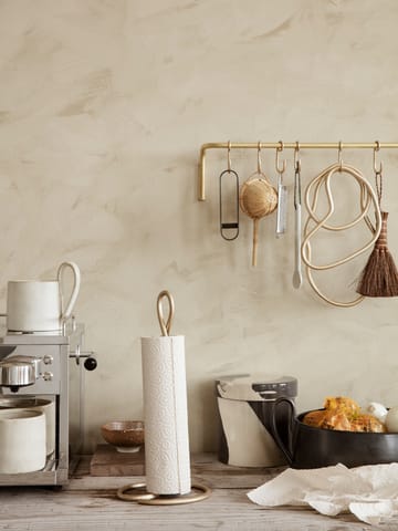 Curvature kitchen paper holder  - brass - ferm LIVING