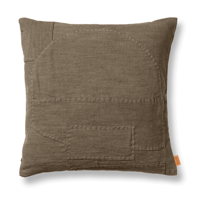 Darn cushion cover 50x50 cm, Dark Taupe ferm LIVING