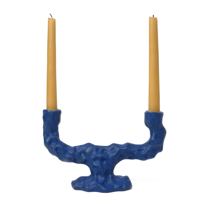 Dito candle sticks double, Bright-blue ferm LIVING