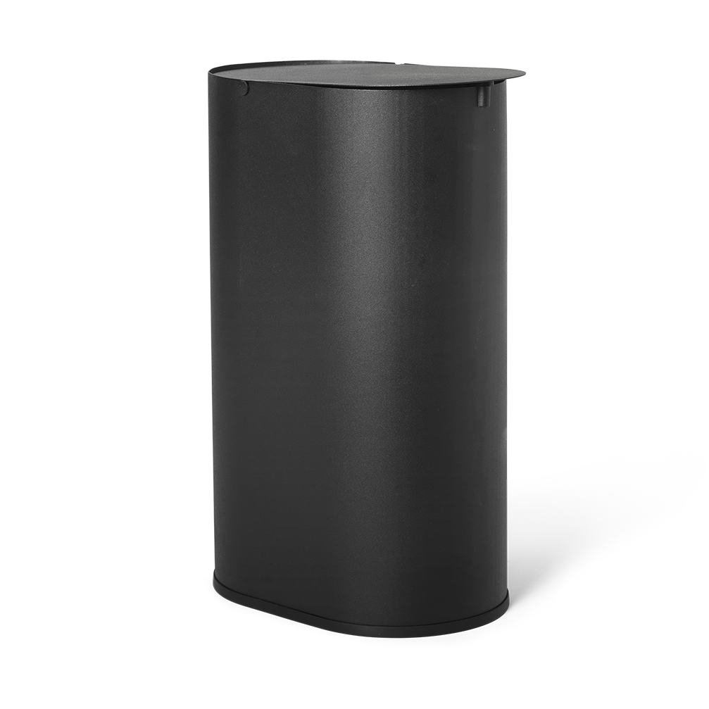 Ferm Living Enkel waste bin small Black