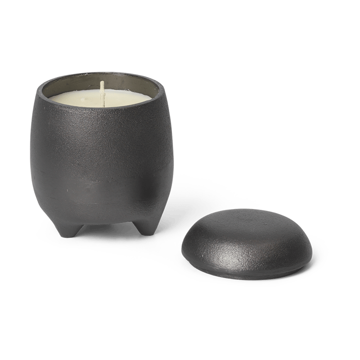 Evoke candle in jar, Blackened Aluminium ferm LIVING