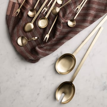 Fein salad cutlery 2 pieces - brass - ferm LIVING