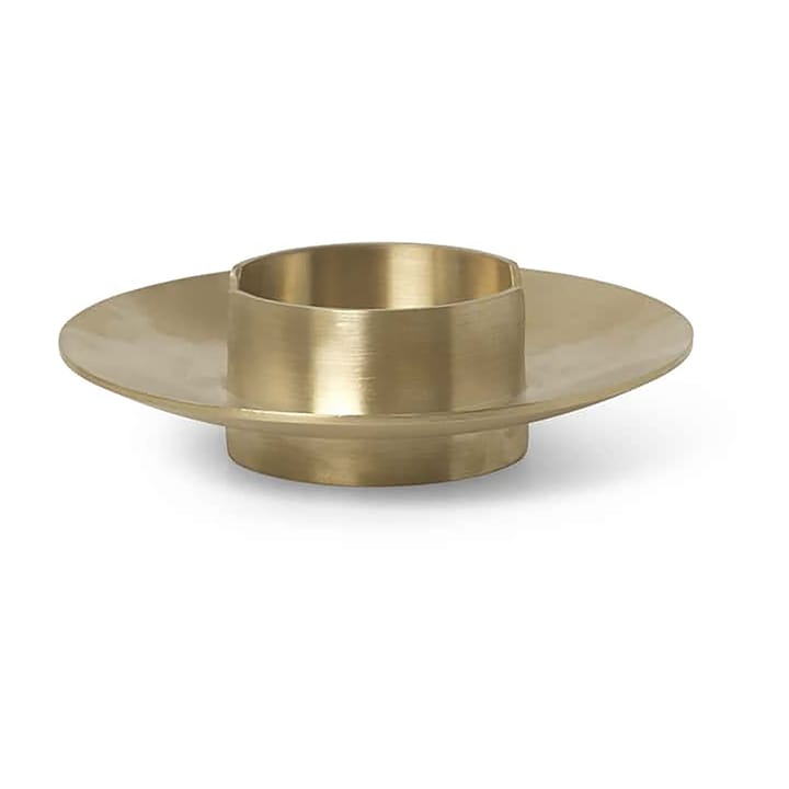 ferm LIVING block candle holder, brass ferm LIVING