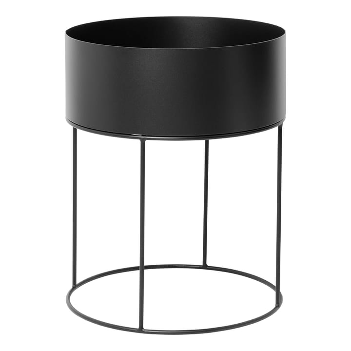 Ferm Living plant box round - black - Ferm Living