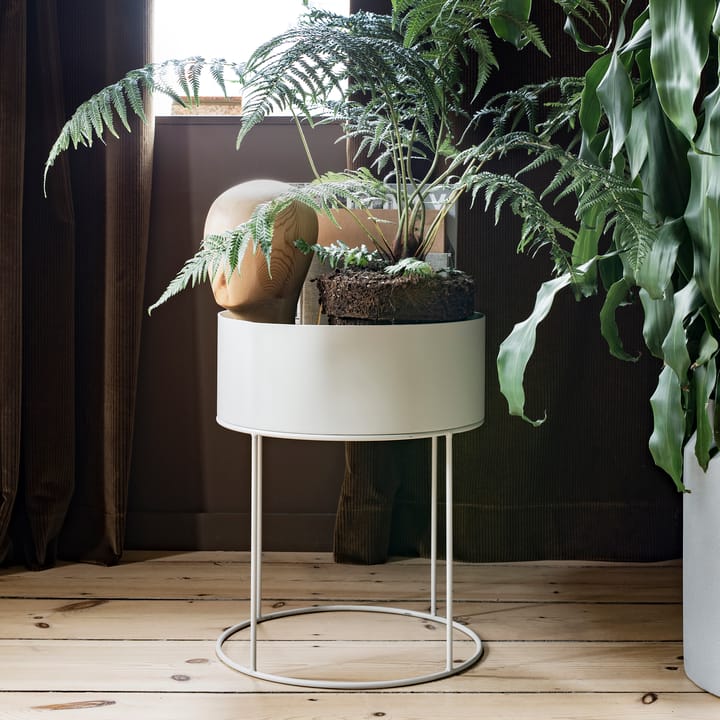 ferm LIVING plant box round, cashmere ferm LIVING