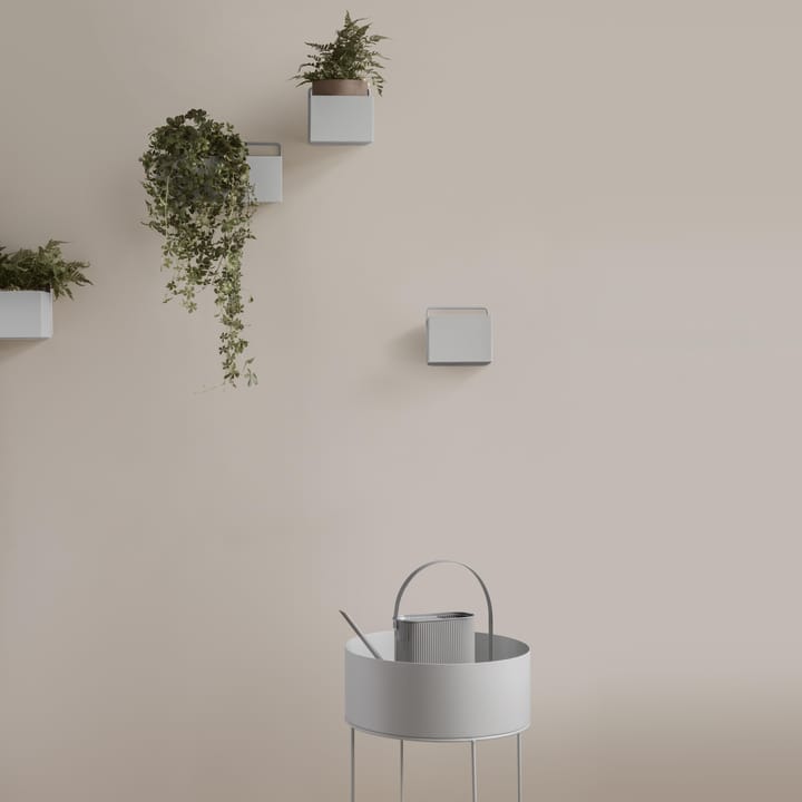 ferm LIVING plant box round, light grey ferm LIVING