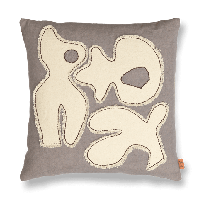 Figure cushion cover 50x50 cm - Grey BlueI-Off-white - Ferm Living