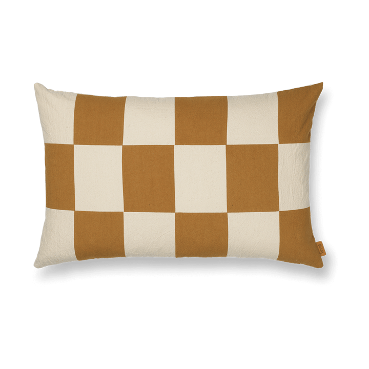 Fold patchwork cushion cover 40x60 cm, Sugar kelp-undyed ferm LIVING