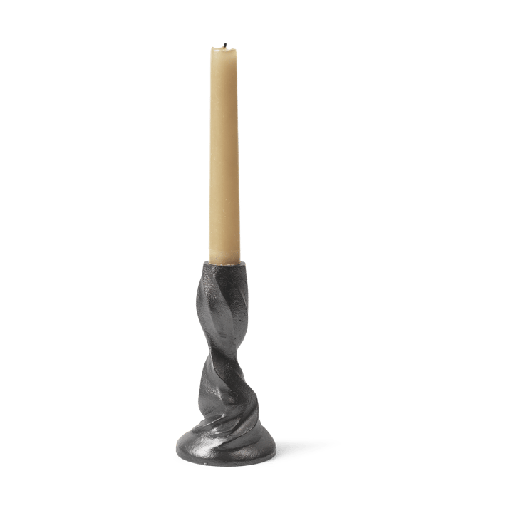 Gale candlestick 13 cm, Blackened Aluminium ferm LIVING