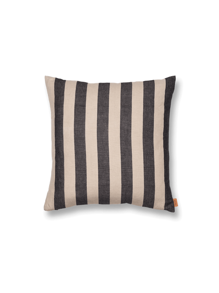 Grand pillowcase 50x50 cm, Sand-black ferm LIVING