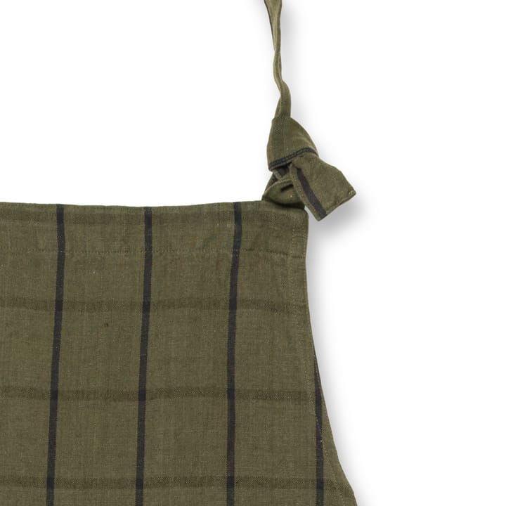 Hale apron, green-black ferm LIVING