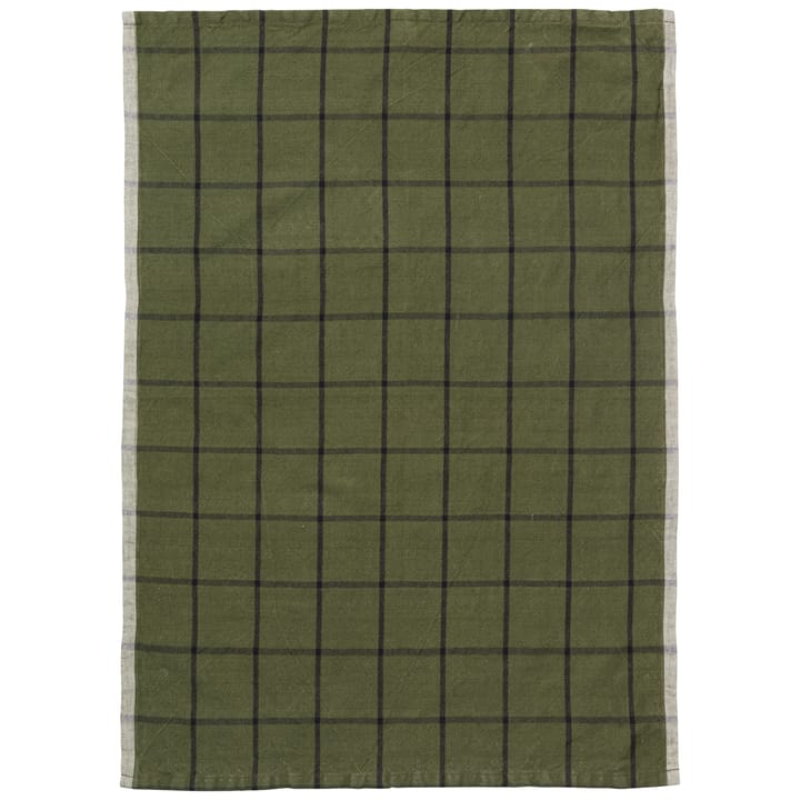 Hale kitchen towel 50x70 cm - Green-black - Ferm LIVING