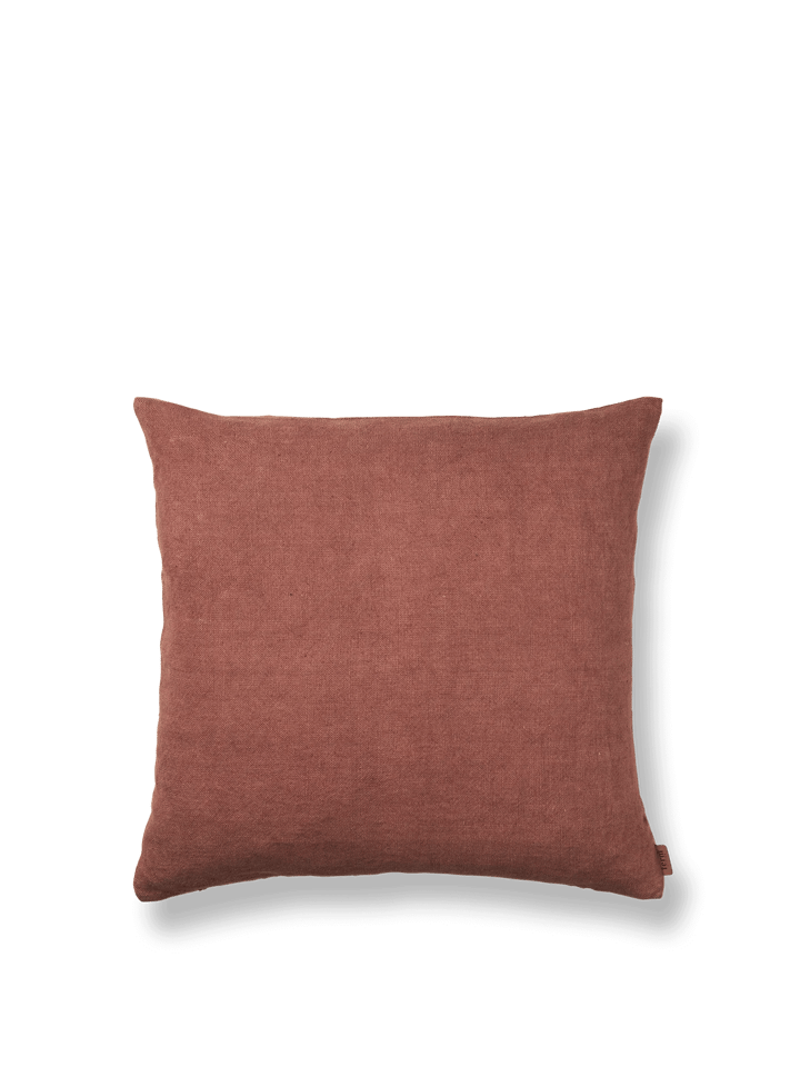 Heavy pillowcase 50x50 cm linen, Berry red ferm LIVING