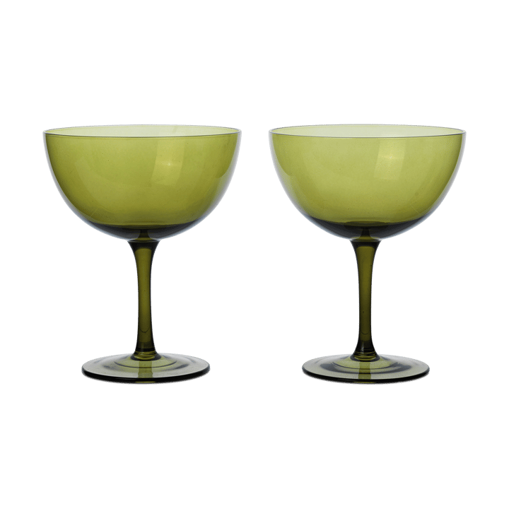 Host cocktail glass 24 cl 2-pack - Moss green - Ferm LIVING