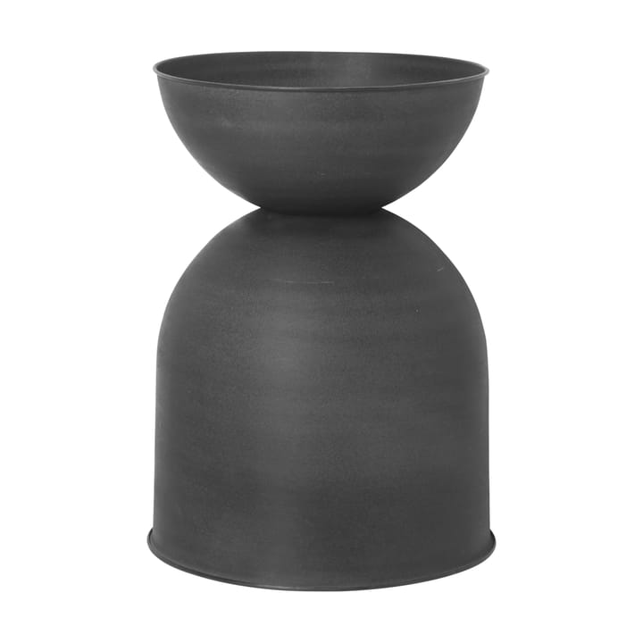 Hourglass flower pot medium Ø41 cm, Black-dark grey ferm LIVING