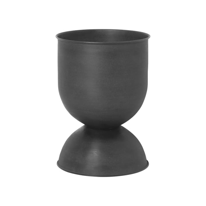 Hourglass flower pot small Ø31 cm, Black-dark grey ferm LIVING