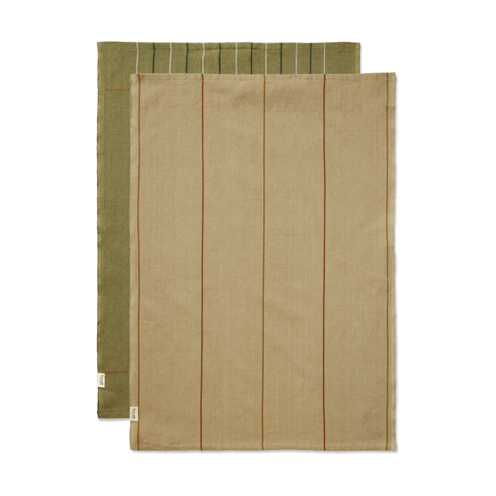 Ito kitchen towel 50x70 cm 2-pack, Seaweed-flax ferm LIVING