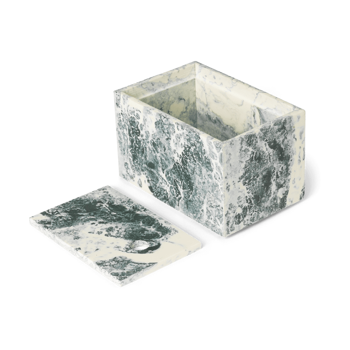 Mist storage box 10x15 cm, Emerald-off white ferm LIVING