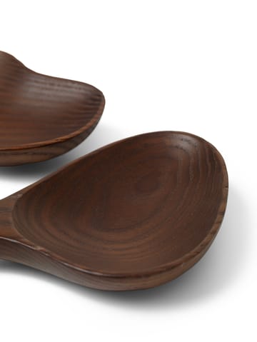 Os salad cutlery 2 pieces - Dark brown - ferm LIVING