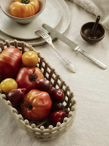 Petite salt bowl with spoon 2 pieces - Chocolate - ferm LIVING