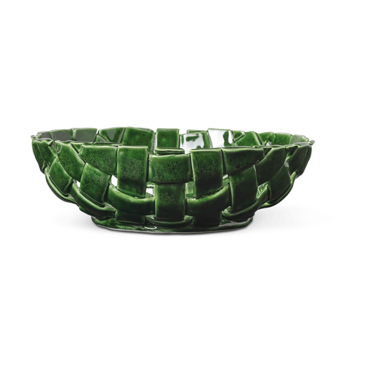 Plait bowl Ø30 cm, Emerald green ferm LIVING