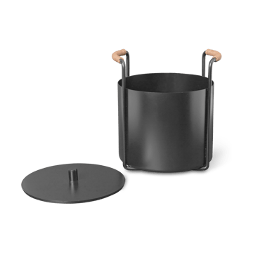 Port kindling and ash bucket - Black - ferm LIVING