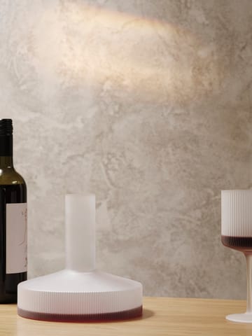 Ripple wine carafe - Frosted - ferm LIVING