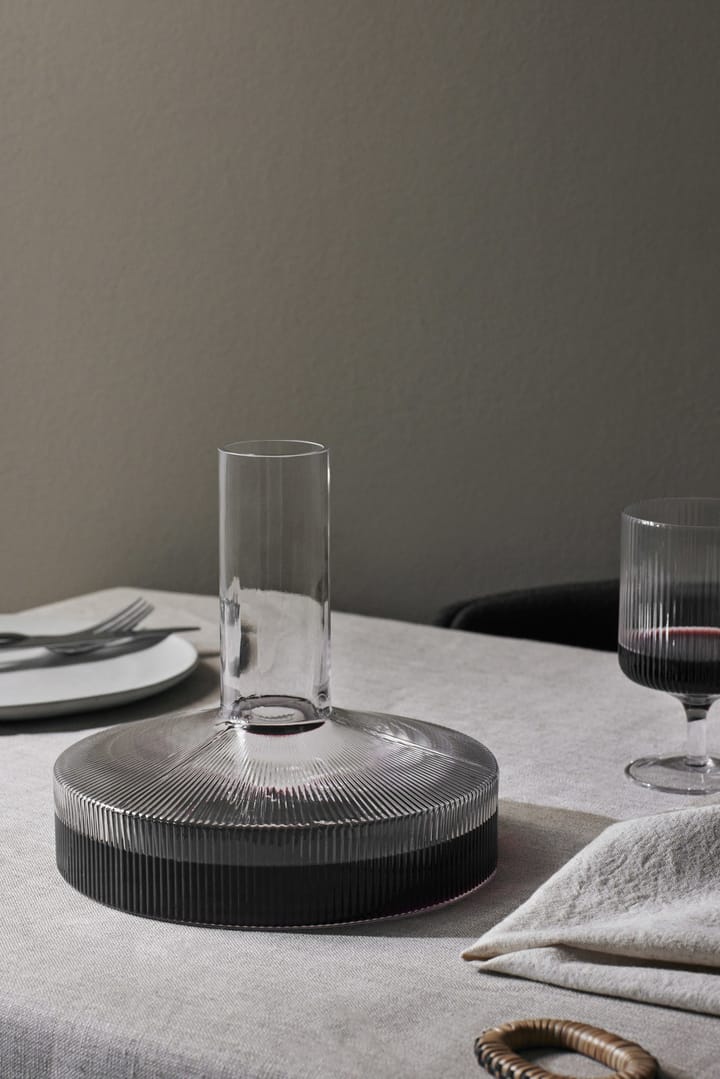 Ripple wine carafe, Smoked Grey ferm LIVING