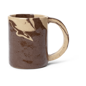 Ryu tall mug 30 cl - Sand brown - ferm LIVING