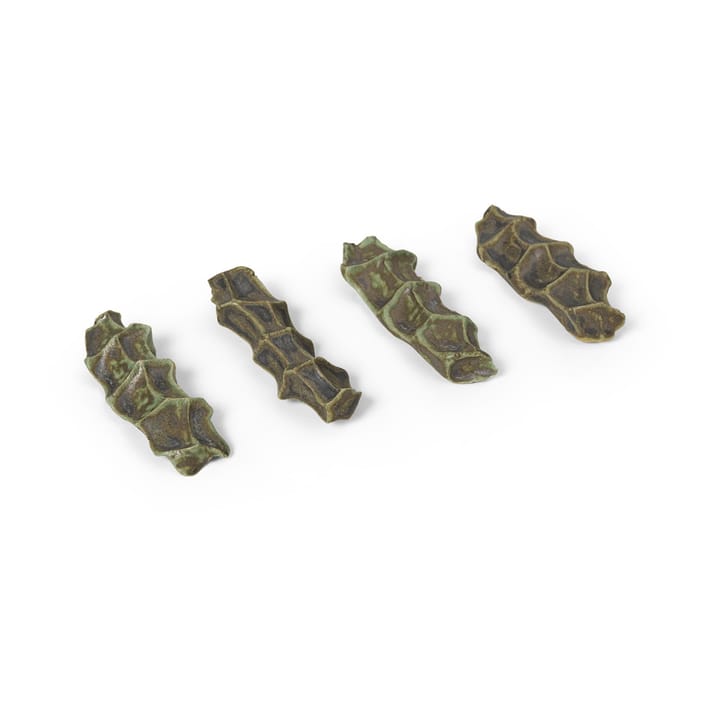 Serre cutlery holder 4-pack - Moss green - Ferm LIVING