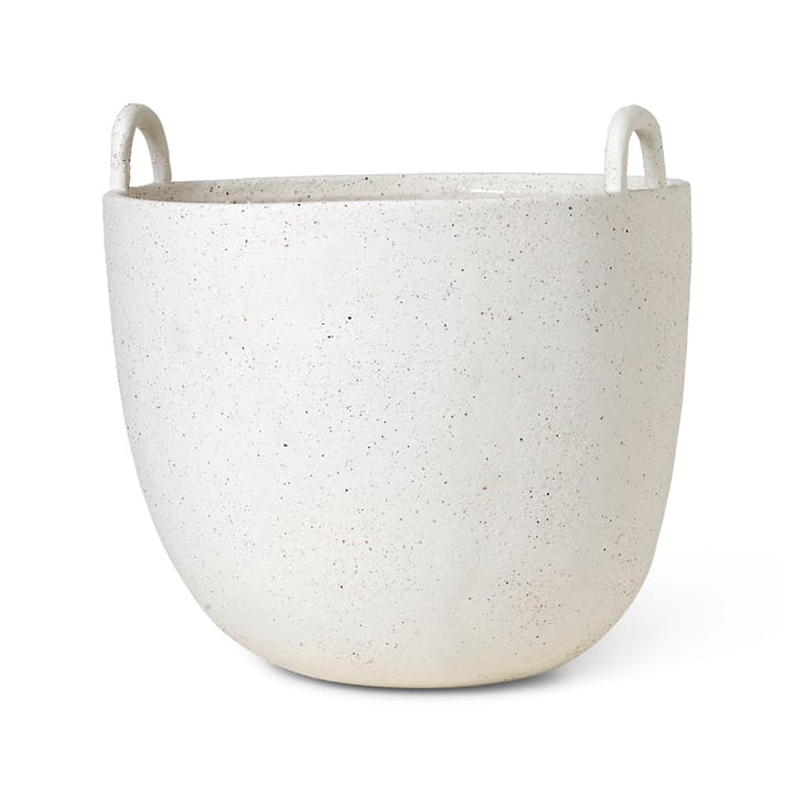 Speckle flower pot Ø30 cm, off white ferm LIVING