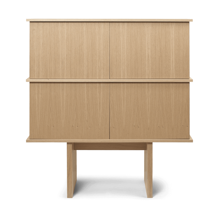 Stilt sideboard double 109x100 cm, Natural oak ferm LIVING