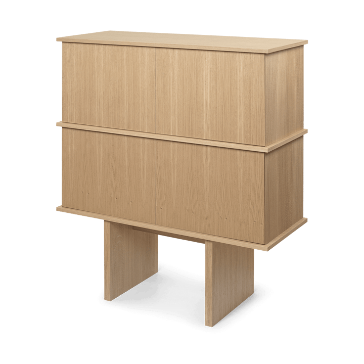 Stilt sideboard double 109x100 cm, Natural oak ferm LIVING