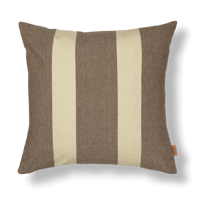 Strand outdoor cushion cover 50x50 cm, Carob brown-parchment ferm LIVING