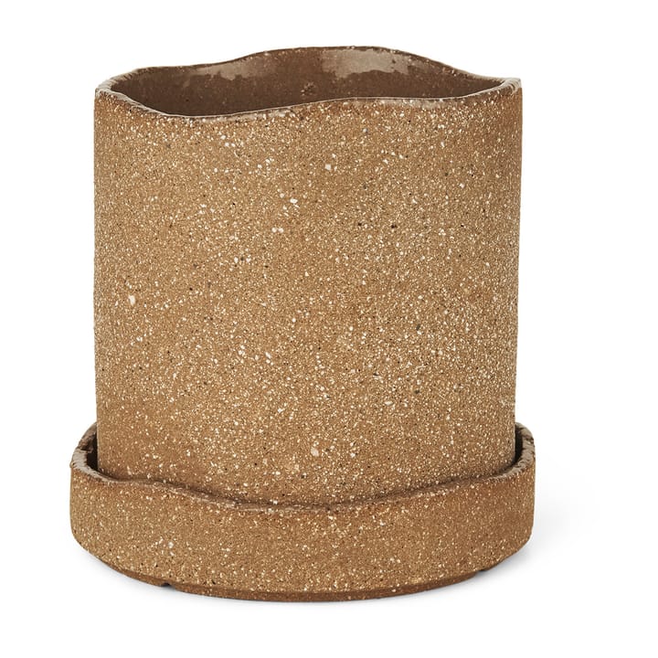 Uneru flower pot Ø13 cm, Brown ferm LIVING