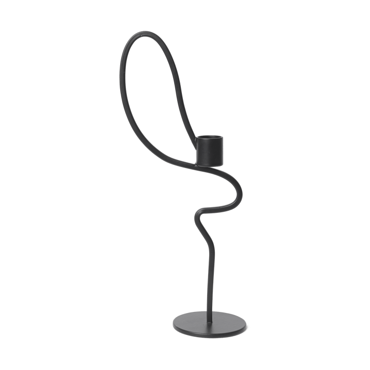 Valse candlestick high - Black - Ferm Living