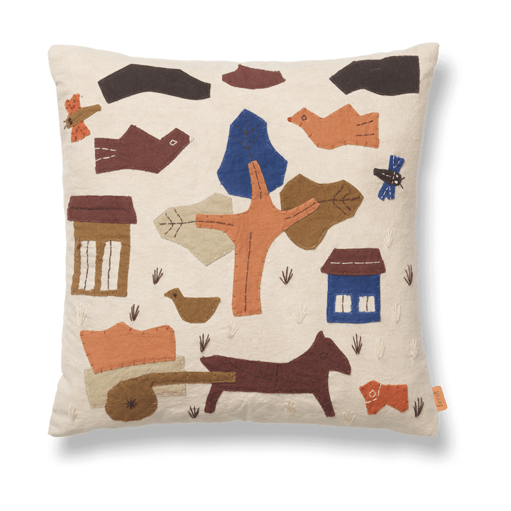 Village cushion 40x40 cm, Off-white Ferm Living