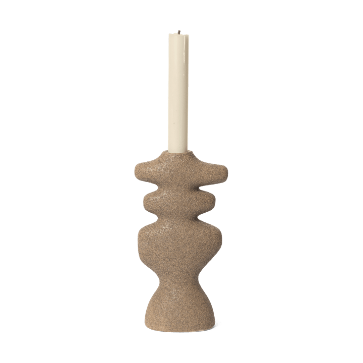 Yara candlestick large, Dark Sand ferm LIVING