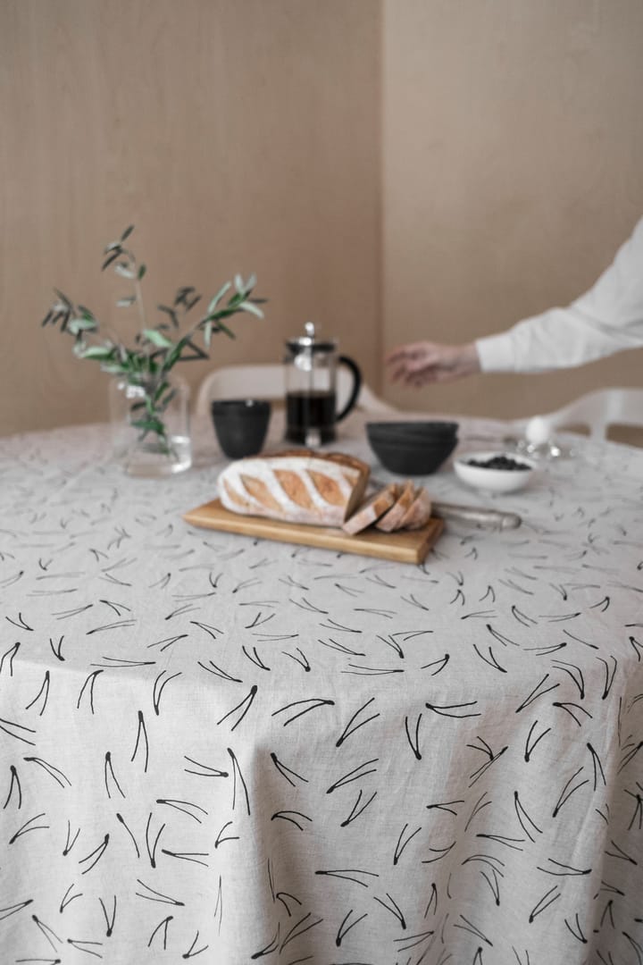 Barr table cloth 137x238 cm, Black-nature Fine Little Day