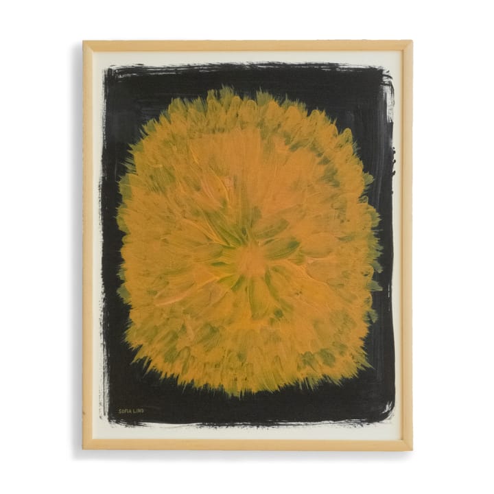 Dandelion poster 40x50 cm, Yellow-black Fine Little Day