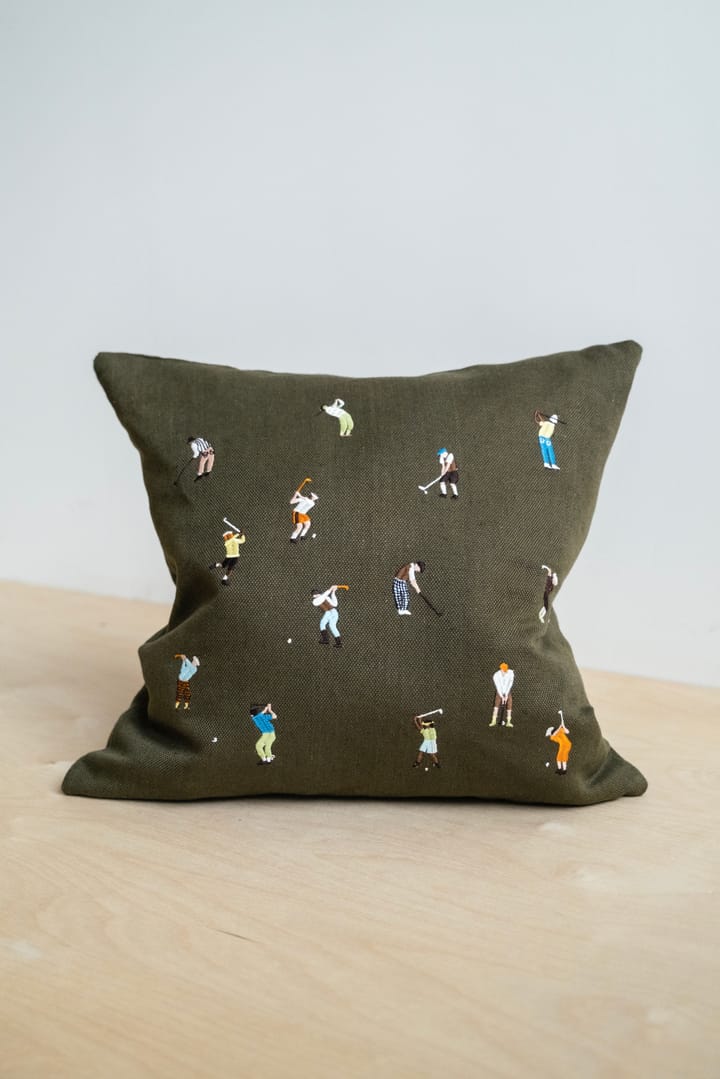 Golfers pillowcase 48x48 cm, Green Fine Little Day