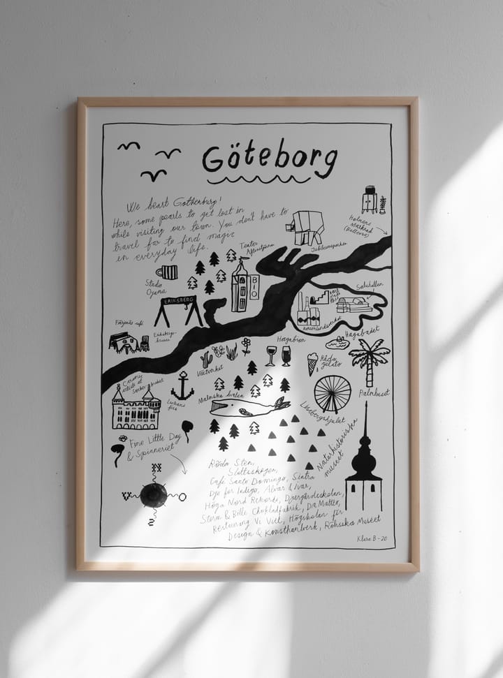 Göteborg poster, 50x70 cm Fine Little Day