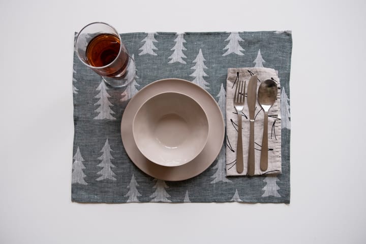 Gran placemat 37x47 cm, Green-white Fine Little Day