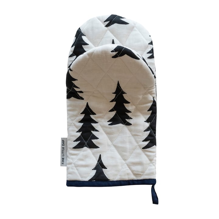 Gran quilted oven glove, White-black Fine Little Day