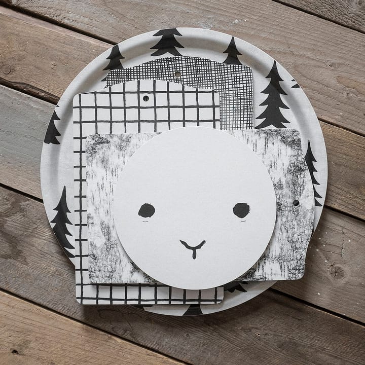 Gran tray, white-black Fine Little Day