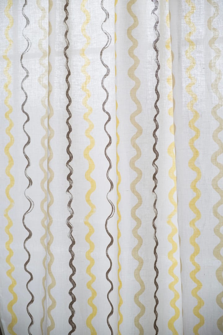 Randig fabric, White-yellow Fine Little Day