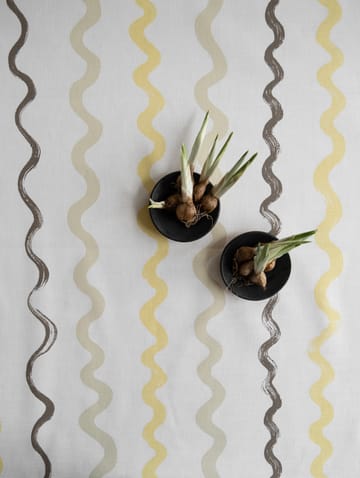 Randig oilcloth - White-yellow - Fine Little Day