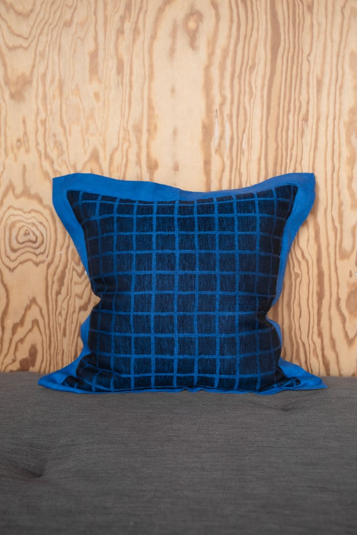 Rutig cushion cover 47x47 cm, Blue-black Fine Little Day